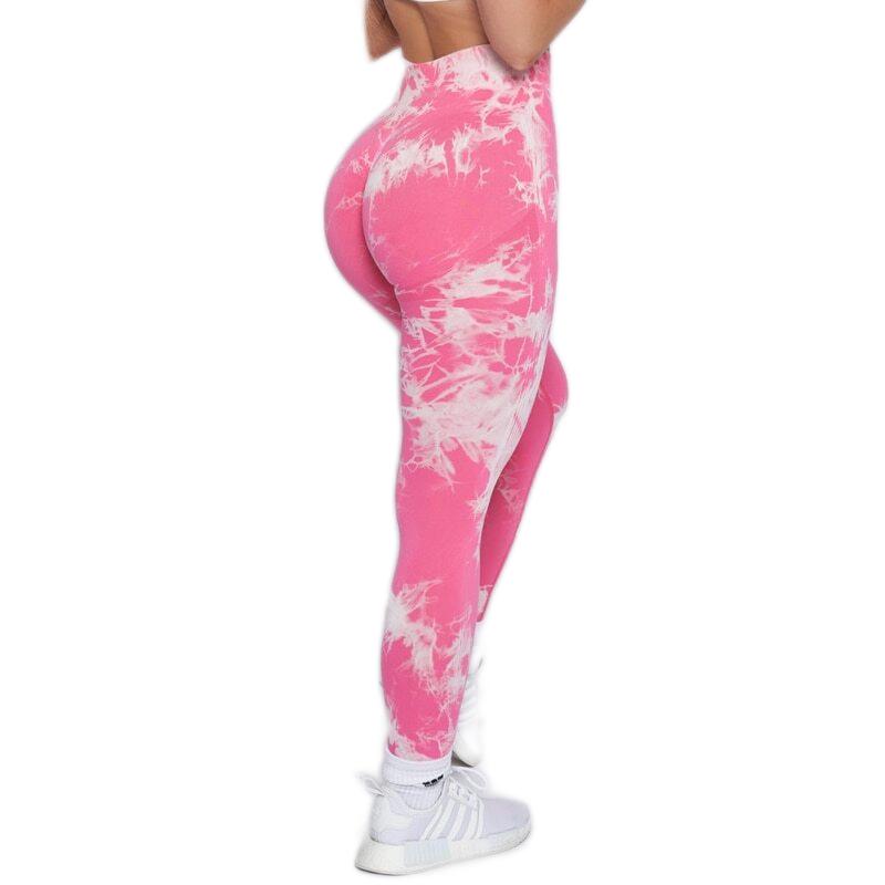 Candylicious Tie-Dye Pink Slutty Leggings - Sissy Panty Shop