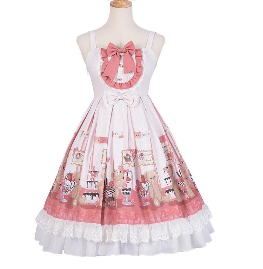 "Sissy Mimi" Cute Bear Dessert Dress - Sissy Panty Shop