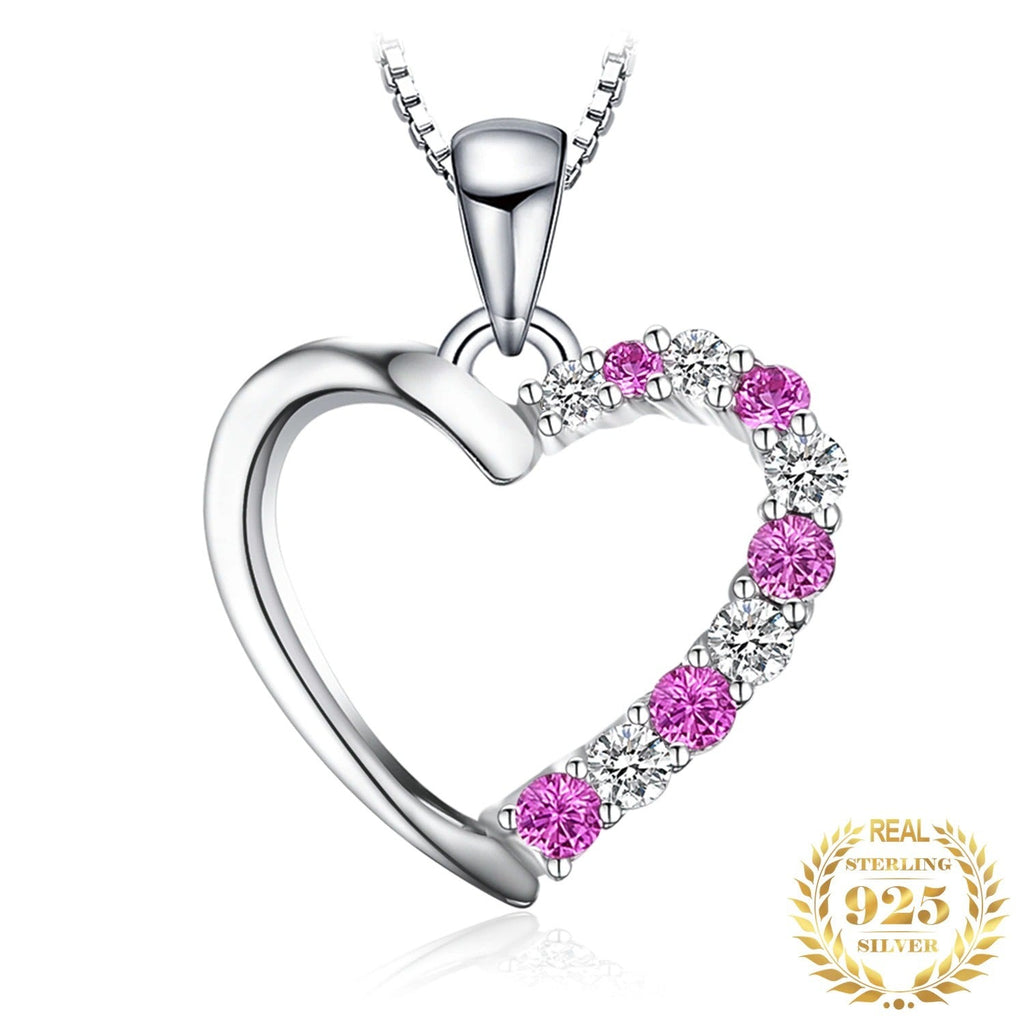 Sterling Silver Pink Heart Sissy Necklace - Sissy Panty Shop