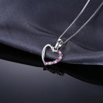 Sterling Silver Pink Heart Sissy Necklace - Sissy Panty Shop