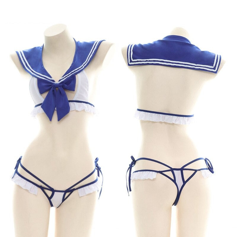 Lolita Schoolgirl Cutie Bikini Set - Sissy Panty Shop
