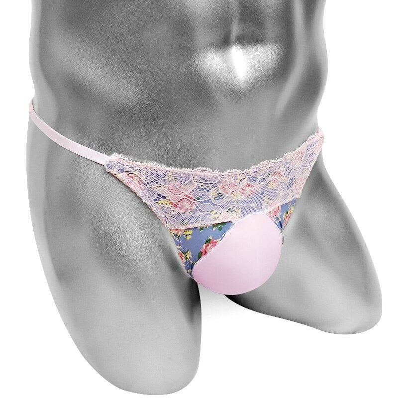 Lace Bulge Panties With U Convex Pouch - Sissy Panty Shop