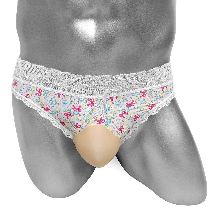 Lace Floral Mens Bulge Pouch Panties - Sissy Panty Shop