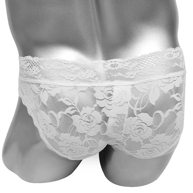 Lace Floral Mens Bulge Pouch Panties - Sissy Panty Shop