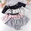 "In The Closet" Lace & Bowknots Sissy Panties Set (4pcs) - Sissy Panty Shop