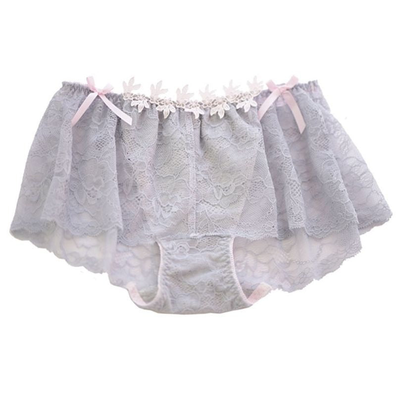 "In The Closet" Lace & Bowknots Sissy Panties Set (4pcs) - Sissy Panty Shop