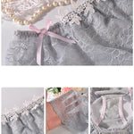 "In The Closet" Lace & Bowknots Sissy Panties Set (4pcs) - Sissy Panty Shop