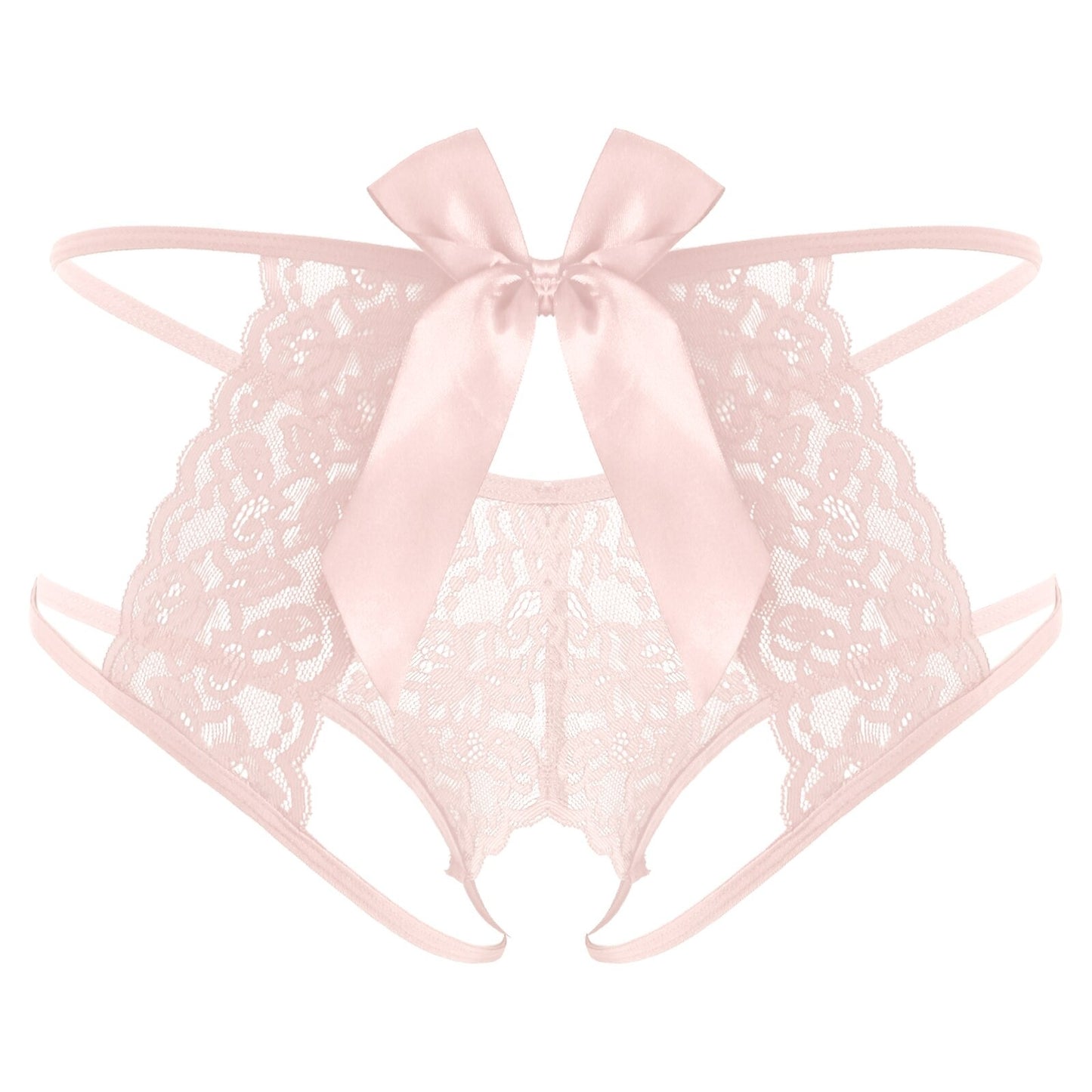 Sissy Lola Bowknot Crotchless Panty - Sissy Panty Shop