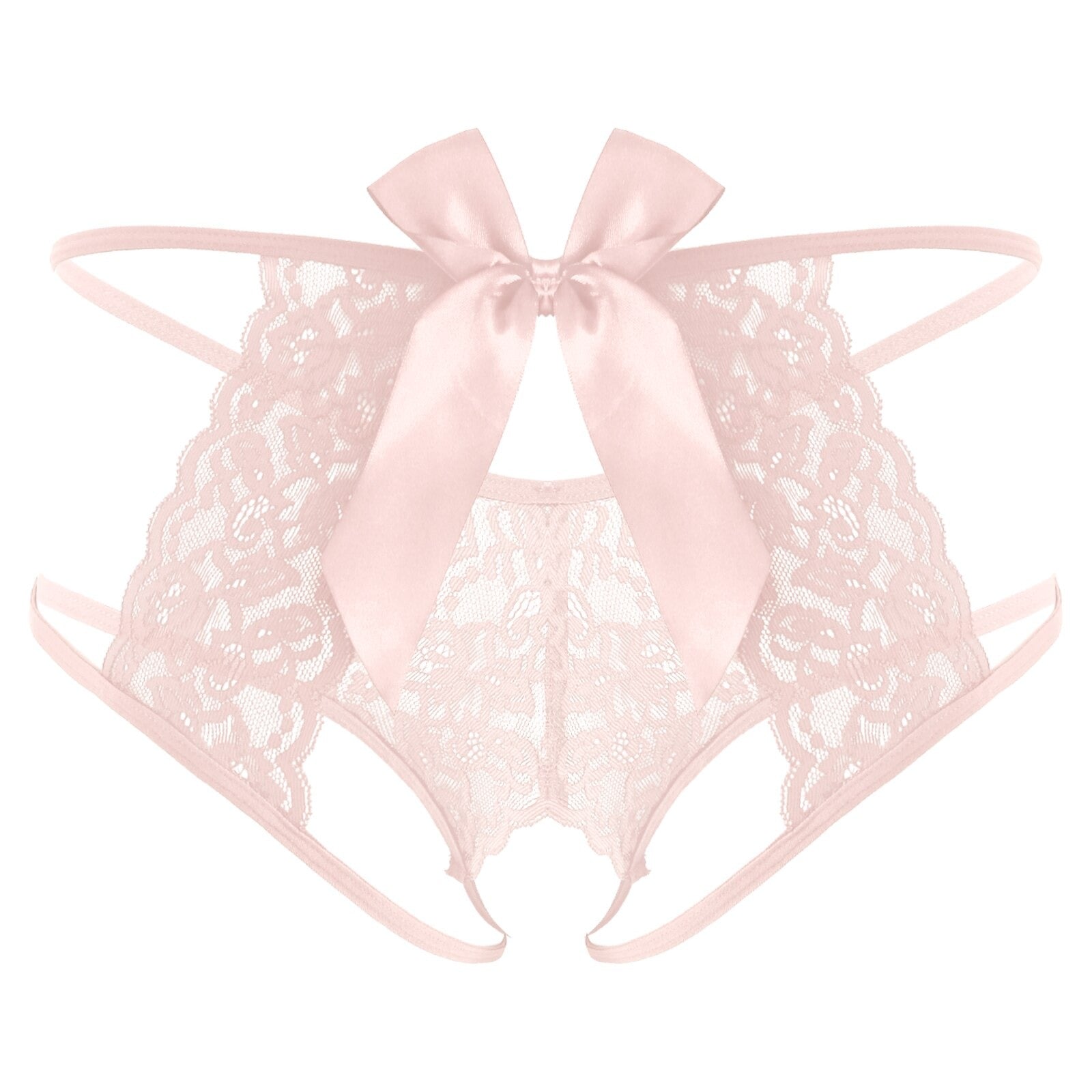 Sissy Lola Bowknot Crotchless Panty - Sissy Panty Shop