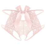 Sissy Lola Bowknot Crotchless Panty - Sissy Panty Shop