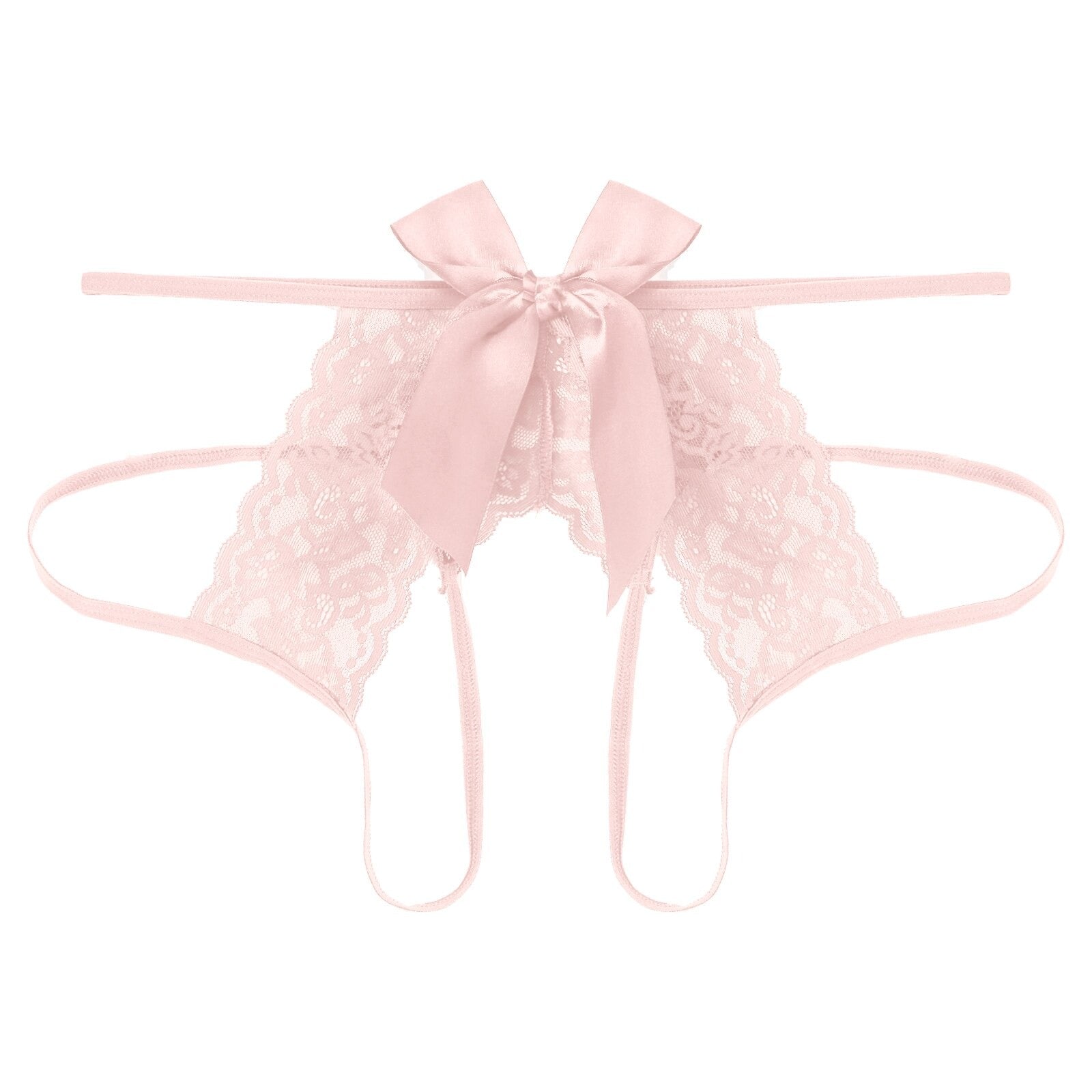 Sissy Lola Bowknot Crotchless Panty - Sissy Panty Shop