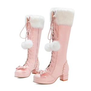Sissy Pink Winter Boots - Sissy Panty Shop