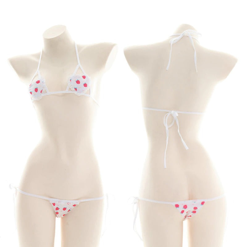 Strawberry Princess Bikini Set - Sissy Panty Shop