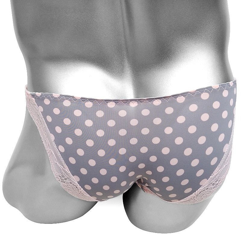 Pink Polka Dot Sissy Panties With Penis Sheath Pouch - Sissy Panty Shop