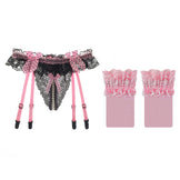Slutty Sissy Garter Belt Set main image 0