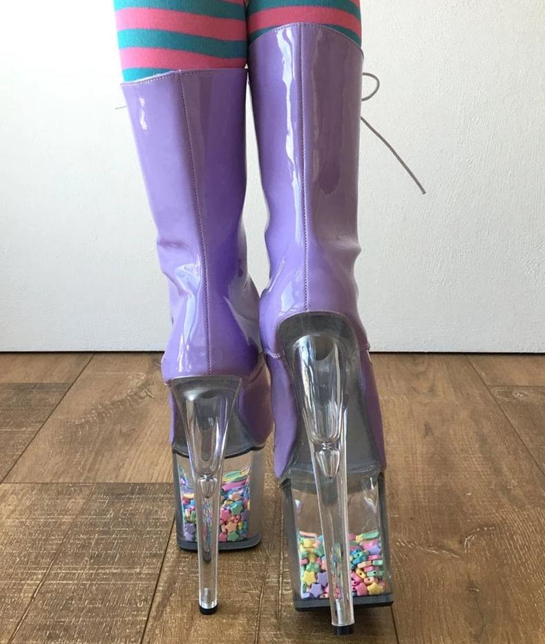 Slutty Sissy Pole Dance Boots - Sissy Panty Shop