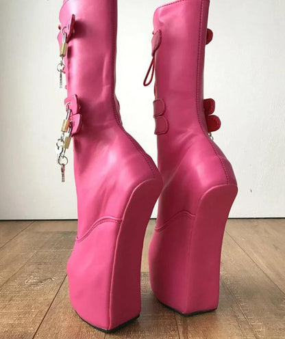 "Sissy Elsie" Lockable Boots - Sissy Panty Shop