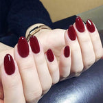 Wine Red Sissy Faux Nails - Sissy Panty Shop