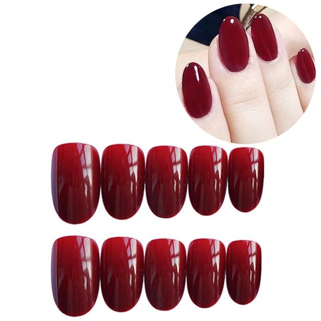 Wine Red Sissy Faux Nails - Sissy Panty Shop