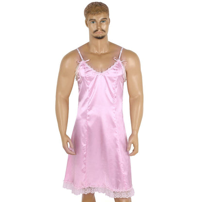 Satin Slip Dress - Sissy Panty Shop