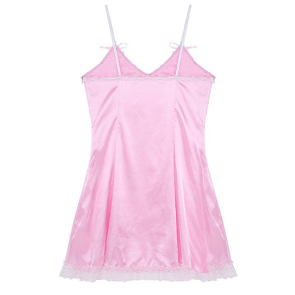 Satin Slip Dress - Sissy Panty Shop