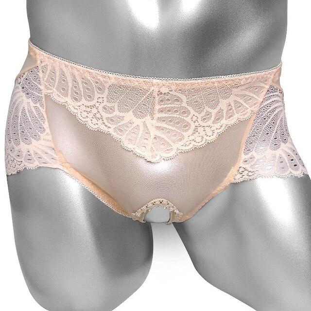 Open Crotch Lace Panties - Sissy Panty Shop