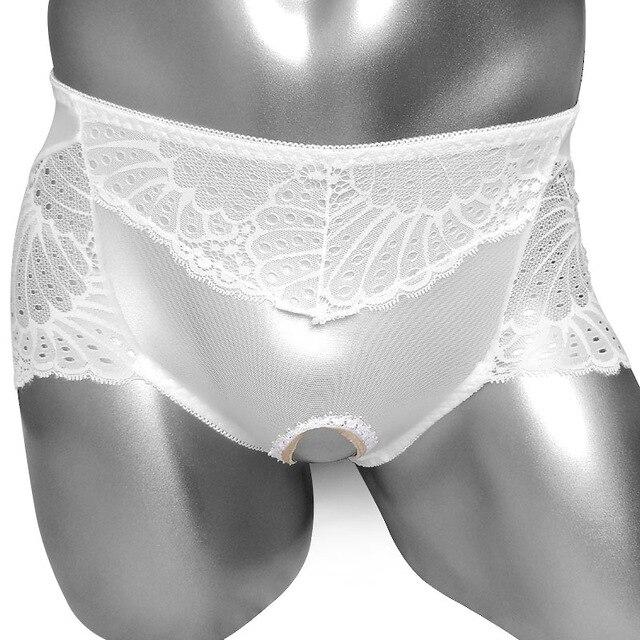 Open Crotch Lace Panties - Sissy Panty Shop