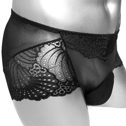 Sheer Lace Pouch Panties - Sissy Panty Shop