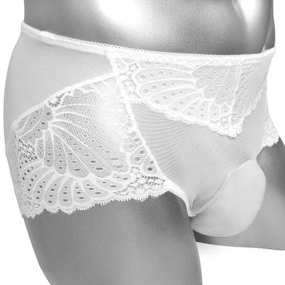 Sheer Lace Pouch Panties - Sissy Panty Shop