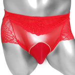 Sheer Lace Pouch Panties - Sissy Panty Shop