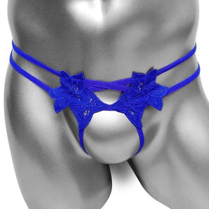 Open Crotch Flower Thong - Sissy Panty Shop