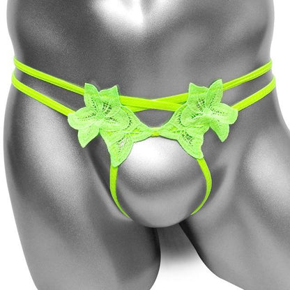 Open Crotch Flower Thong - Sissy Panty Shop