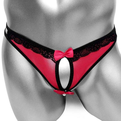 Open Crotch Sissy Thong - Sissy Panty Shop