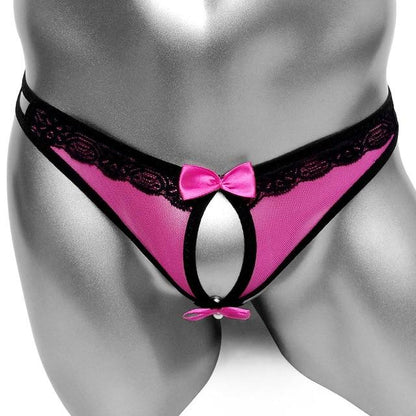 Open Crotch Sissy Thong - Sissy Panty Shop