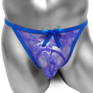 "Sissy Myriam" Lace Pouch Thong - Sissy Panty Shop