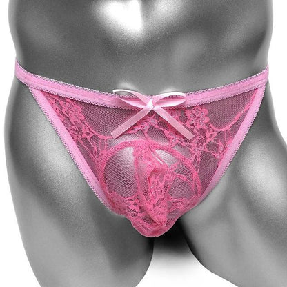 "Sissy Myriam" Lace Pouch Thong - Sissy Panty Shop