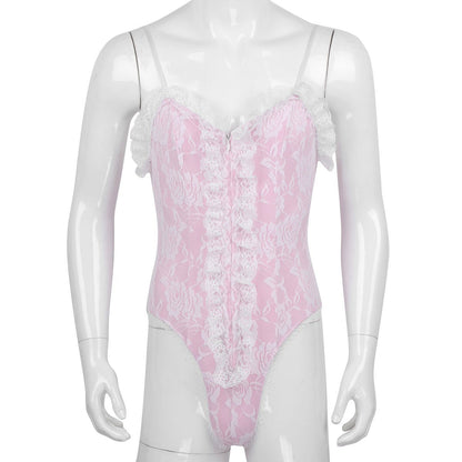 "Sissy Ingrid" Lace Bodysuit - Sissy Panty Shop