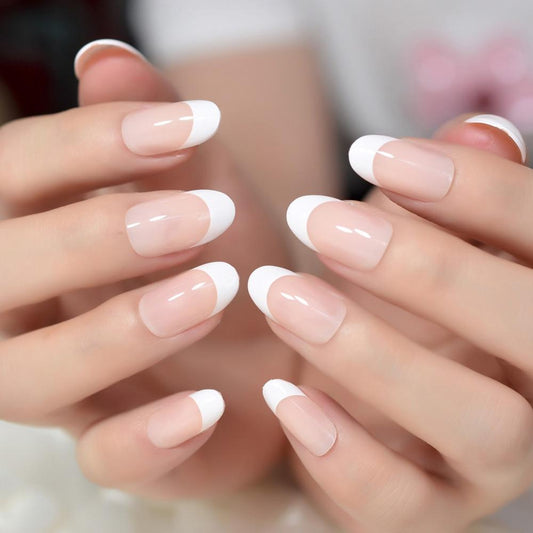 French Manicure Faux Nails - Sissy Panty Shop