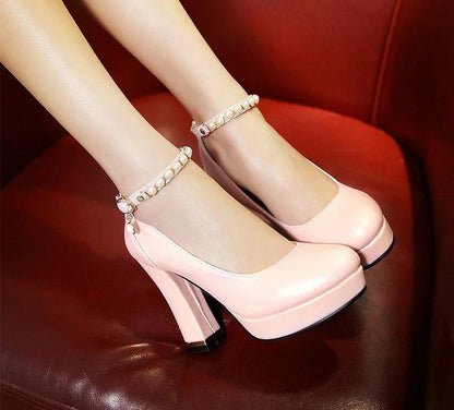 "Sissy Amy" Square Heel Pumps - Sissy Panty Shop