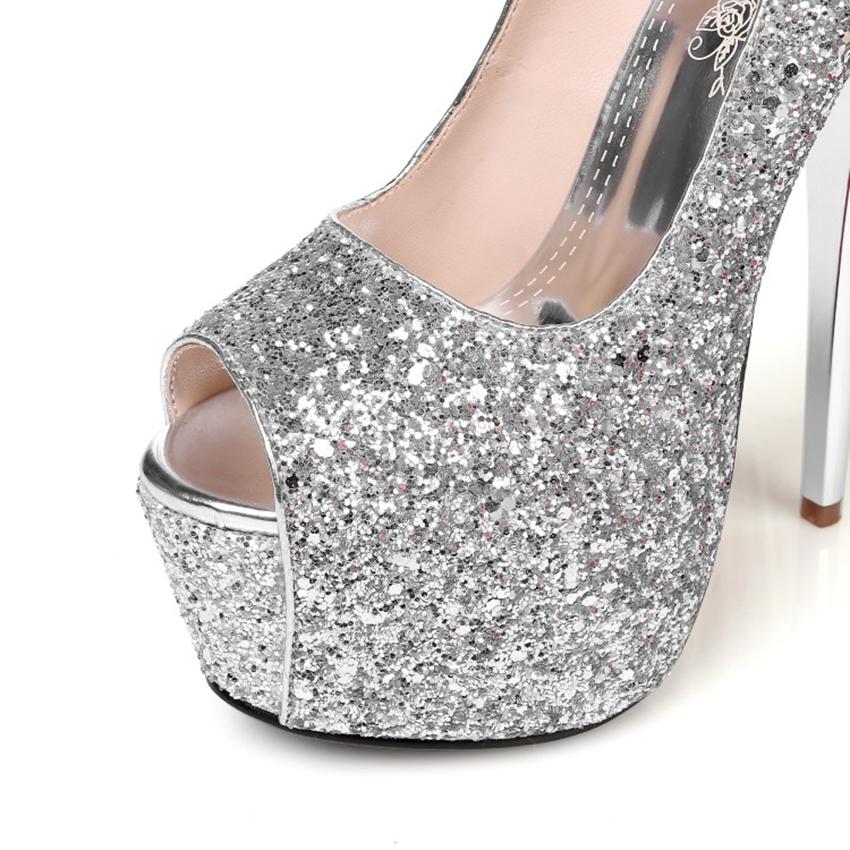 "Sissy Stephanie" Peep Toe Glitter Pumps - Sissy Panty Shop