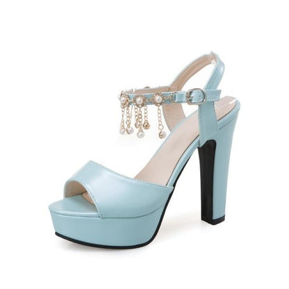 "Sissy Liz" Peep Toe Sandals - Sissy Panty Shop