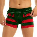 Christmas Holiday Boxer Shorts w/ Bells - Sissy Panty Shop
