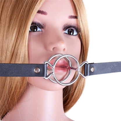 Deep Throat Slave Mouth Bite Ring Gag - Sissy Panty Shop