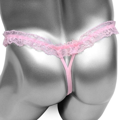 Open Crotch Frilly Panties - Sissy Panty Shop