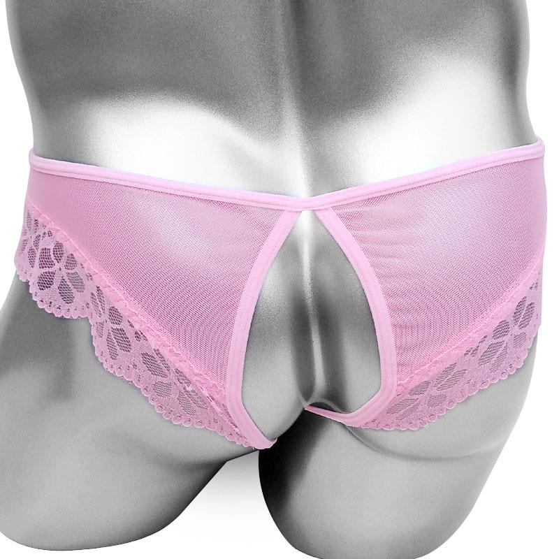 "Sissy Tina" Femme Essence Open Crotch Panties for the Discerning Gentleman - Sissy Panty Shop