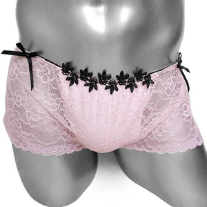 Floral Lace Boxer Panties - Sissy Panty Shop