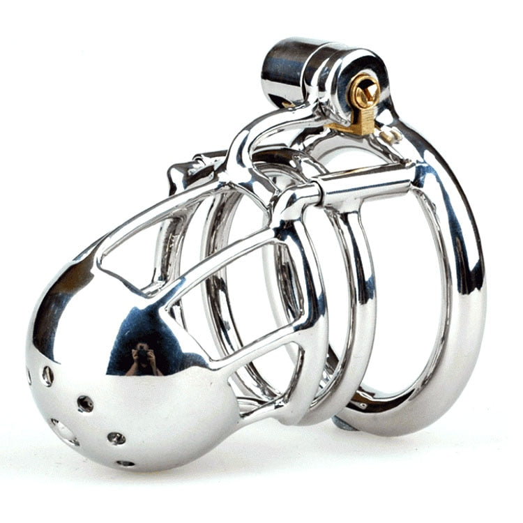 Stainless Steel Male PA Chastity Device - Sissy Panty Shop