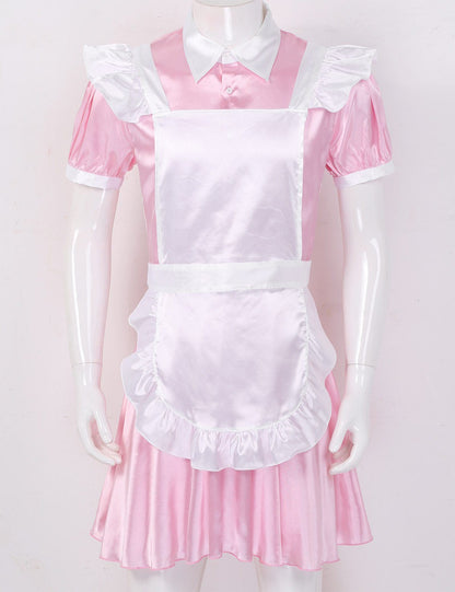 Alluring Satin Sissy Maid Dress - Sissy Panty Shop