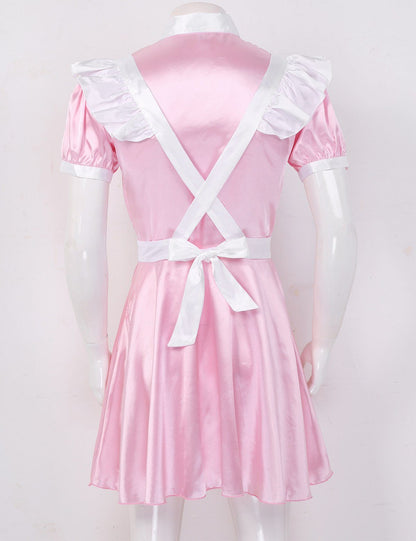 Alluring Satin Sissy Maid Dress - Sissy Panty Shop