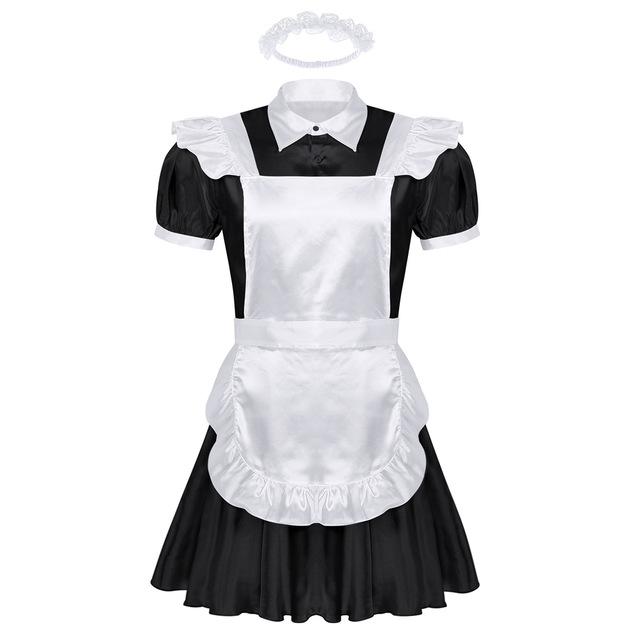 Alluring Satin Sissy Maid Dress - Sissy Panty Shop